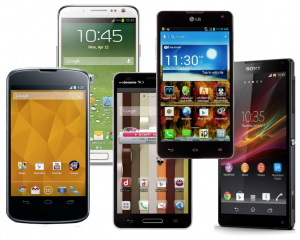 Variety of Android Phones